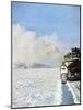 German Tank Fighting in the Snow, Russia, January 1943-null-Mounted Giclee Print