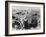 German Trench Gun in Action on the Somme During World War I-Robert Hunt-Framed Photographic Print