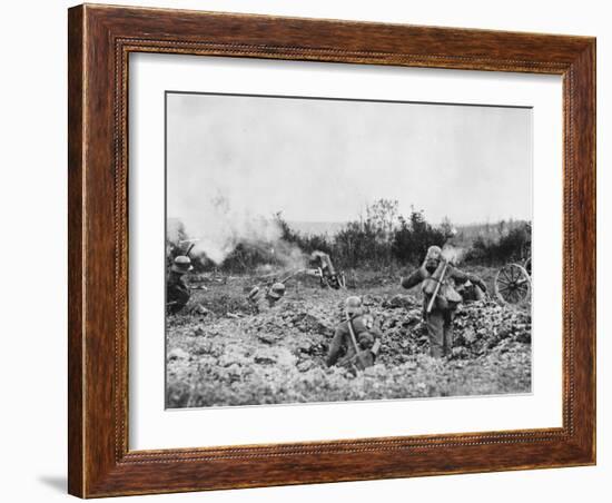 German Trench Mortar WWI-Robert Hunt-Framed Photographic Print