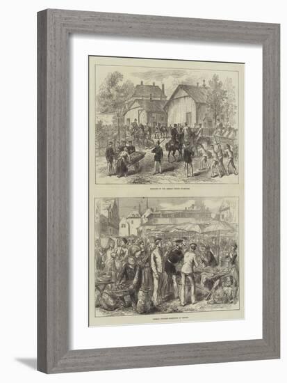 German Troops at Rheims-null-Framed Giclee Print