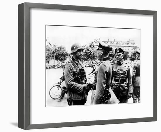 German Victory Parade after the Capture of Paris, June 1940-null-Framed Giclee Print