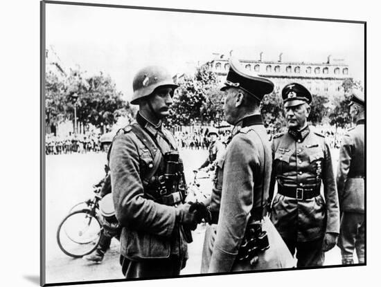 German Victory Parade after the Capture of Paris, June 1940-null-Mounted Giclee Print