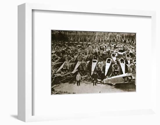 German war materiel destroyed under the terms of the Armistice, c1918-c1919(?)-Unknown-Framed Photographic Print