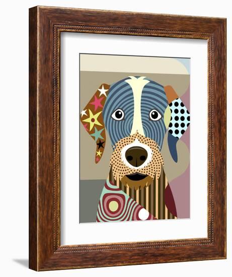 German Wirehaired Pointer-Lanre Adefioye-Framed Giclee Print