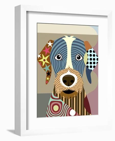 German Wirehaired Pointer-Lanre Adefioye-Framed Giclee Print