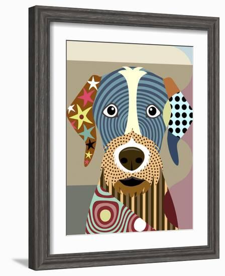 German Wirehaired Pointer-Lanre Adefioye-Framed Giclee Print