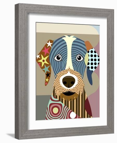 German Wirehaired Pointer-Lanre Adefioye-Framed Giclee Print