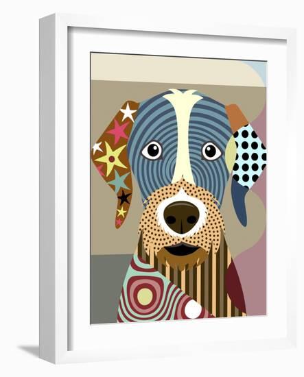 German Wirehaired Pointer-Lanre Adefioye-Framed Giclee Print