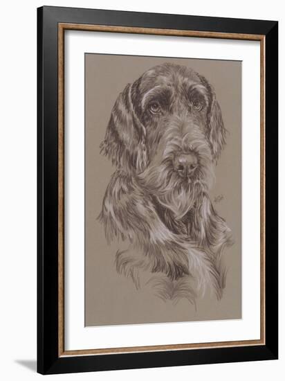 German Wirehaired Pointer-Barbara Keith-Framed Giclee Print