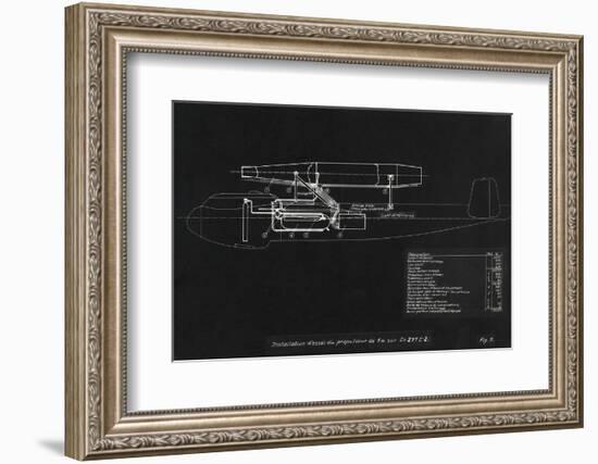 German WWII Ramjet Bomber Blueprint-Detlev Van Ravenswaay-Framed Photographic Print