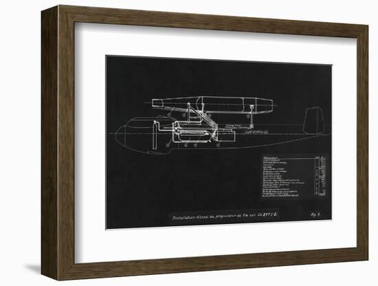 German WWII Ramjet Bomber Blueprint-Detlev Van Ravenswaay-Framed Photographic Print