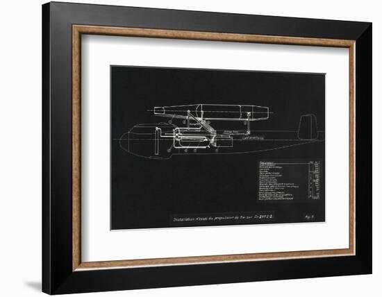 German WWII Ramjet Bomber Blueprint-Detlev Van Ravenswaay-Framed Photographic Print