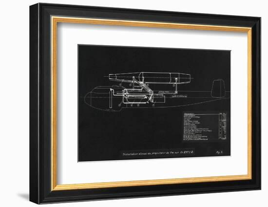 German WWII Ramjet Bomber Blueprint-Detlev Van Ravenswaay-Framed Photographic Print