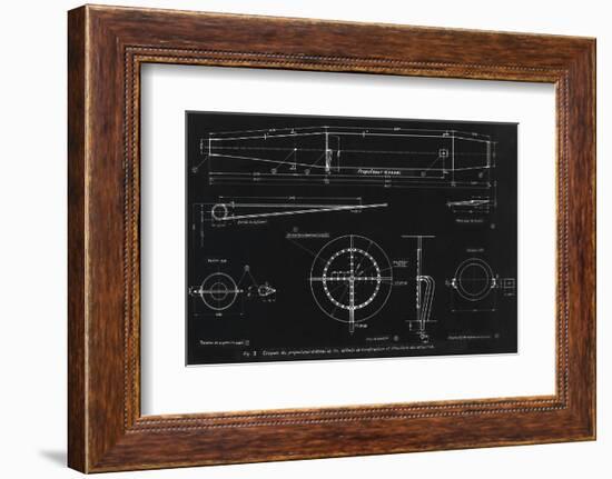 German WWII Ramjet Engine Blueprint-Detlev Van Ravenswaay-Framed Photographic Print