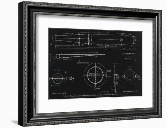 German WWII Ramjet Engine Blueprint-Detlev Van Ravenswaay-Framed Photographic Print