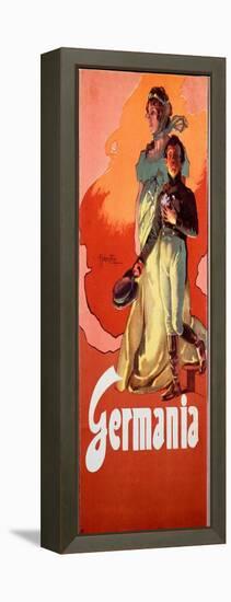 Germania, 1902 (Poster)-Adolfo Hohenstein-Framed Premier Image Canvas