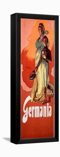 Germania, 1902 (Poster)-Adolfo Hohenstein-Framed Premier Image Canvas