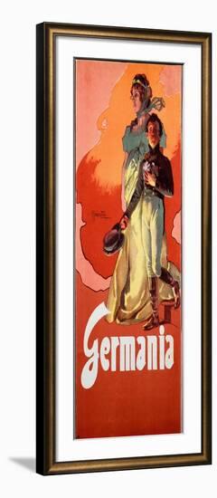 Germania, 1902 (Poster)-Adolfo Hohenstein-Framed Giclee Print