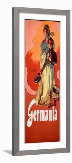 Germania, 1902 (Poster)-Adolfo Hohenstein-Framed Giclee Print