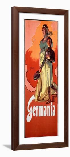 Germania, 1902 (Poster)-Adolfo Hohenstein-Framed Giclee Print