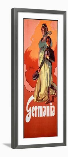 Germania, 1902 (Poster)-Adolfo Hohenstein-Framed Giclee Print