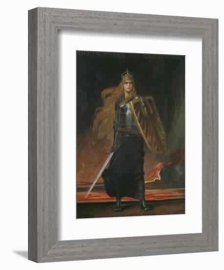 Germania, Munich, 1914-Frederich August Kaulbach-Framed Giclee Print