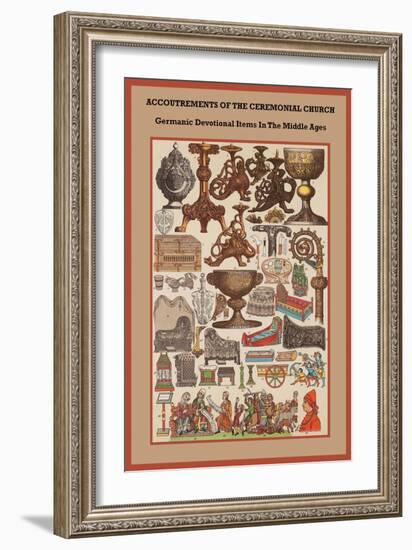 Germanic Devotional Items in the Middle Ages-Friedrich Hottenroth-Framed Art Print