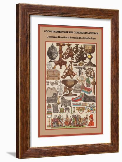 Germanic Devotional Items in the Middle Ages-Friedrich Hottenroth-Framed Art Print