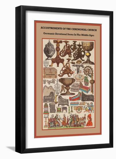 Germanic Devotional Items in the Middle Ages-Friedrich Hottenroth-Framed Art Print
