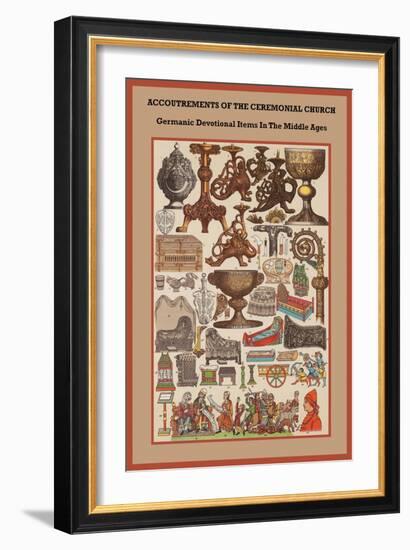 Germanic Devotional Items in the Middle Ages-Friedrich Hottenroth-Framed Art Print