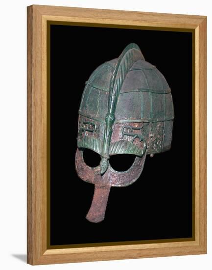 Germanic Iron Age helmet, 7th century. Artist: Unknown-Unknown-Framed Premier Image Canvas