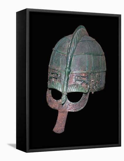 Germanic Iron Age helmet, 7th century. Artist: Unknown-Unknown-Framed Premier Image Canvas