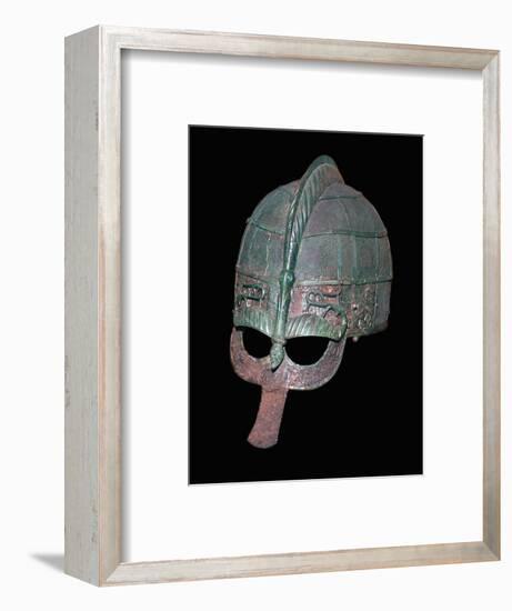 Germanic Iron Age helmet, 7th century. Artist: Unknown-Unknown-Framed Giclee Print