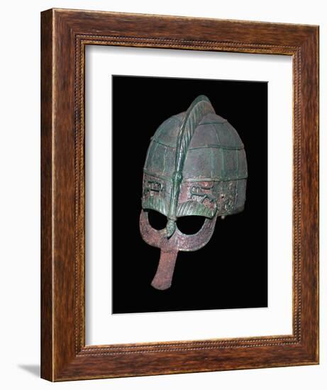 Germanic Iron Age helmet, 7th century. Artist: Unknown-Unknown-Framed Giclee Print