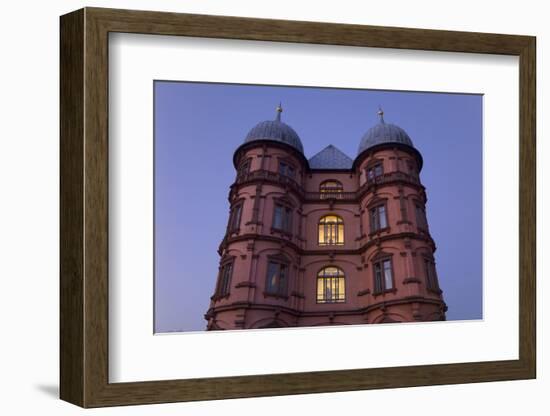 Germany, Baden-WŸrttemberg, Karlsruhe, Ostauepark, Palace Gottesaue-Roland T.-Framed Photographic Print