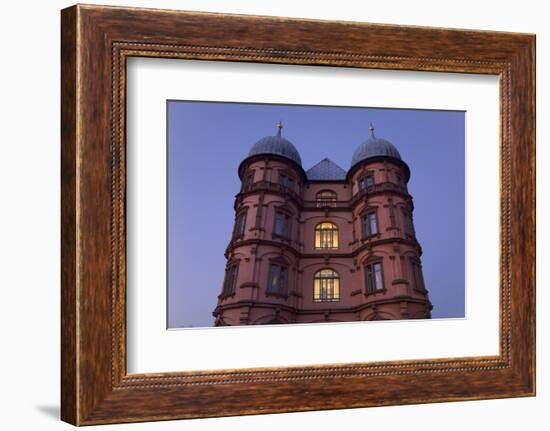 Germany, Baden-WŸrttemberg, Karlsruhe, Ostauepark, Palace Gottesaue-Roland T.-Framed Photographic Print