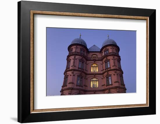 Germany, Baden-WŸrttemberg, Karlsruhe, Ostauepark, Palace Gottesaue-Roland T.-Framed Photographic Print