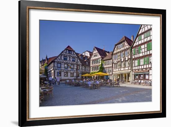 Germany, Baden-WŸrttemberg, Kraichgau (Region), Bretten (Village), Marketplace-Udo Siebig-Framed Photographic Print