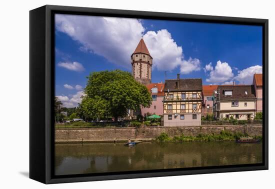 Germany, Baden-WŸrttemberg, Main-Tauber-Region, Wertheim, Tauberufer-Udo Siebig-Framed Premier Image Canvas