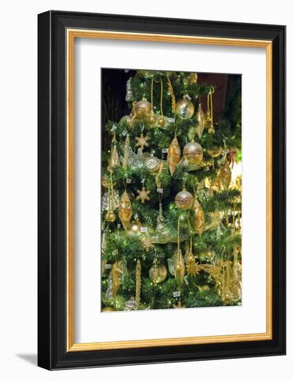 Germany, Baden-Wurttemberg, Christmas store, Christmas tree ornaments.-Jim Engelbrecht-Framed Photographic Print