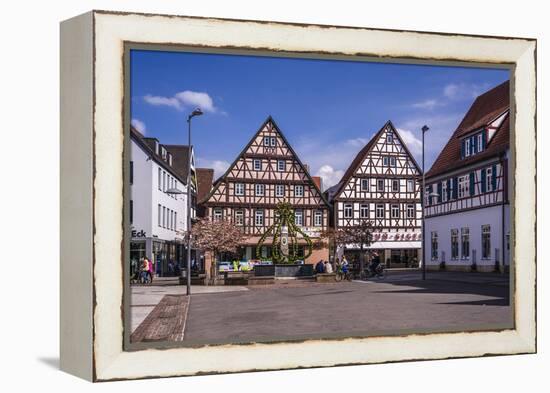 Germany, Baden-Wurttemberg, Metropolregion Stuttgart, Kirchheim Unter Teck, Marketplace-Udo Siebig-Framed Premier Image Canvas