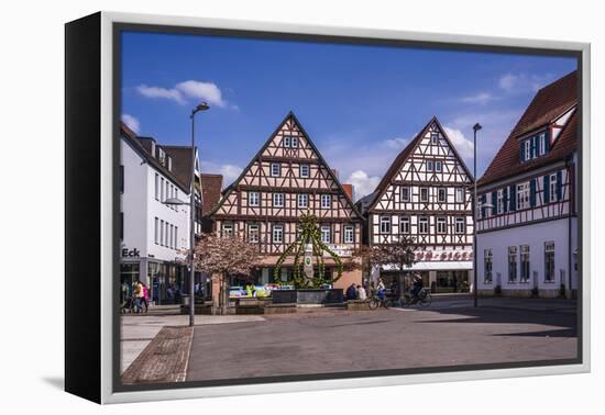 Germany, Baden-Wurttemberg, Metropolregion Stuttgart, Kirchheim Unter Teck, Marketplace-Udo Siebig-Framed Premier Image Canvas