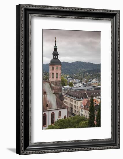 Germany, Baden-Wurttemburg, Baden-Baden, Elevated Town View-Walter Bibikow-Framed Photographic Print