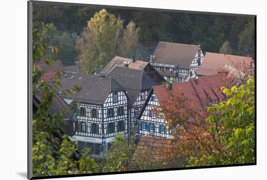 Germany, Baden-Wurttemburg, Black Forest, Schiltach, Elevated Town View, Dusk-Walter Bibikow-Mounted Photographic Print