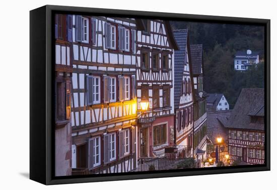 Germany, Baden-Wurttemburg, Black Forest, Schiltach, Traditional Building Details, Dawn-Walter Bibikow-Framed Premier Image Canvas