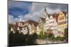 Germany, Baden-Wurttemburg, Tubingen, Old Town Buildings Along the Neckar River-Walter Bibikow-Mounted Photographic Print