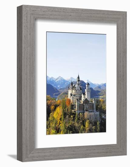 Germany, Bavaria, AllgŠu, Neuschwanstein Castle-Herbert Kehrer-Framed Photographic Print