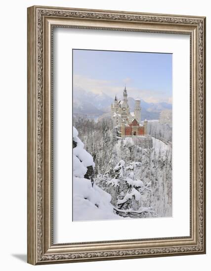 Germany, Bavaria, AllgŠu, Neuschwanstein Castle-Herbert Kehrer-Framed Photographic Print