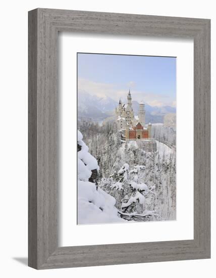 Germany, Bavaria, AllgŠu, Neuschwanstein Castle-Herbert Kehrer-Framed Photographic Print