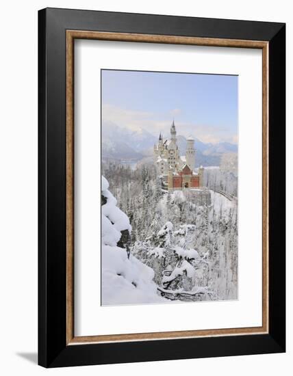 Germany, Bavaria, AllgŠu, Neuschwanstein Castle-Herbert Kehrer-Framed Photographic Print